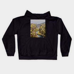 River Through The Rock Kids Hoodie